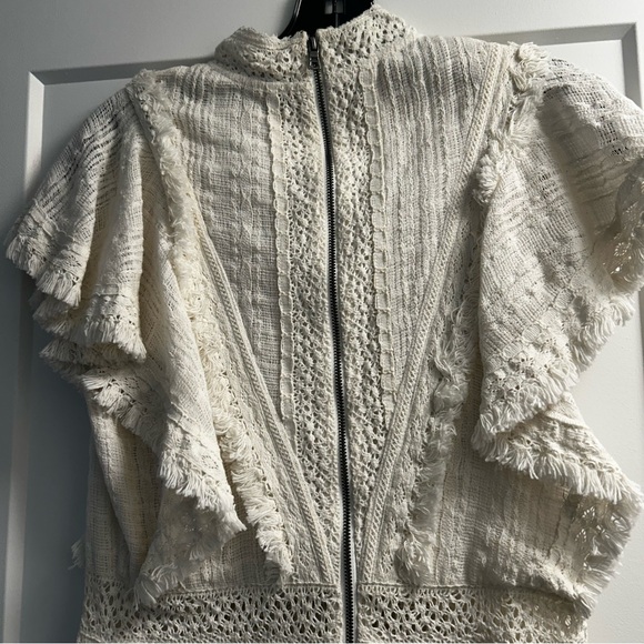 NWT Alice + Olivia Bea tiered ruffle dress size 4 - Picture 3 of 12